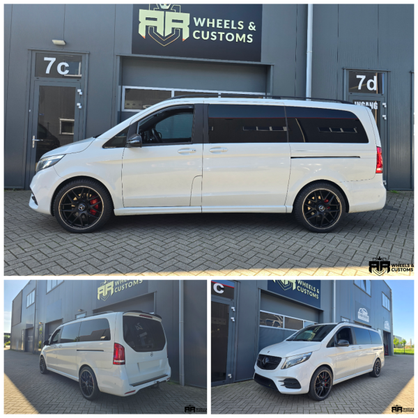 Mercedes V-klasse voorzien van AMG-Design 20 inch 8.5J ET43 + 255 40 20 Kumho banden