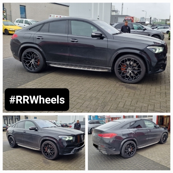 Deze Mercedes GLE Coupe hebben we voorzien een breedset van Riviera RF108 in 22 inch 9J en 10.5J, geweldige wielen voor deze auto!
