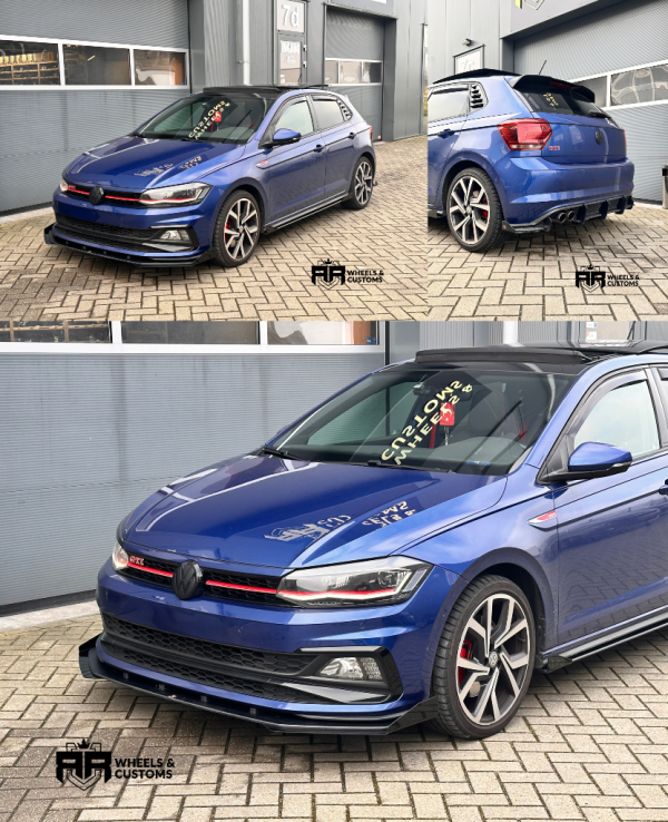 Racing Durability Front Splitter + Gloss Black Flaps Volkswagen Polo GTI Mk6 / Bumper Lip Racing Durability Side Skirts Diffusers + Gloss Flaps Volkswagen Polo GTI Mk6 SPOILER EXTENSION VW POLO MK6 GTI Racing Durability Rear Valance + Gloss Flaps Volkswagen Polo GTI Mk6 / Diffuser