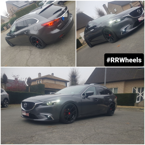 Deze Mazda 6 sports break is voorzien van nieuwe 19 inch Rotiform KPS velgen in 8.5J en 10J!