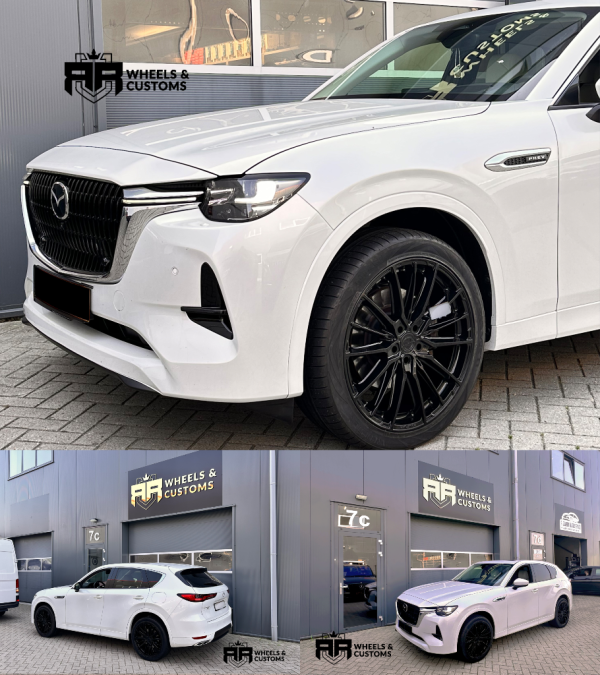 Deze Mazda CX60 hebben we voorzien van nieuwe Concaver CVR7 21 inch 9J ET 40 Banden Vredestein 265/40/21 Ultrac vorti XL