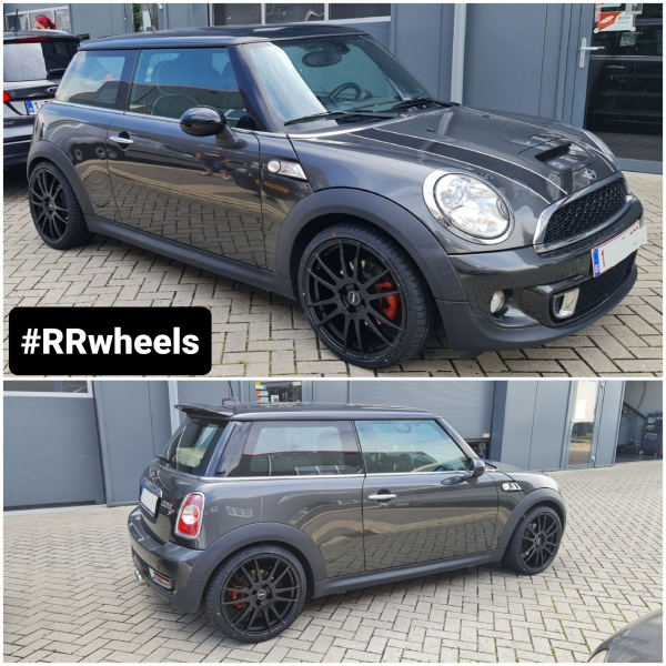 Mini Cooper uitgerust met 18 inch Alutec F258 velgen 7.5J ET40 inclusief nieuwe 215 35 18 banden van Imperial Ecosport 2.