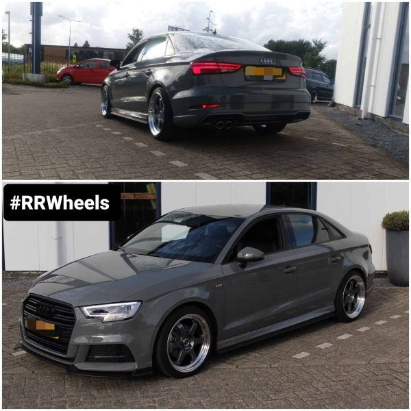 Audi A3 8V with new JF Luxury wheels in 18 inch 5x112 8.5J and 9.5J ET40/38 and new Hankook Ventus tires in 225 40 18