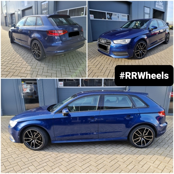  Audi A3 8V met nieuwe WRS Design A045 velgen in 18 inch 5x112 8J ET43 en nieuwe Goodyear banden in 225 40 18.