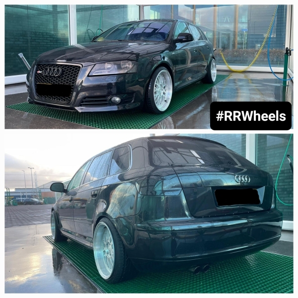 Audi A3 voorzien van een 18 inch Forzza breedset in 18 inch 8.5J ET30 en 9.5j ET30!