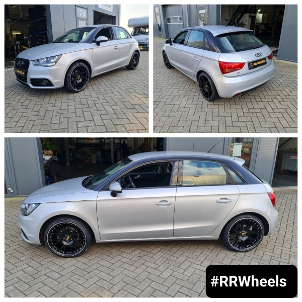  Audi A1 met nieuwe 18 inch 5x100 DIM Performance Motorsport in 18 inch in 5x100 8J ET35 inclusief Nexen Nfera Su1 in 215 35 18!