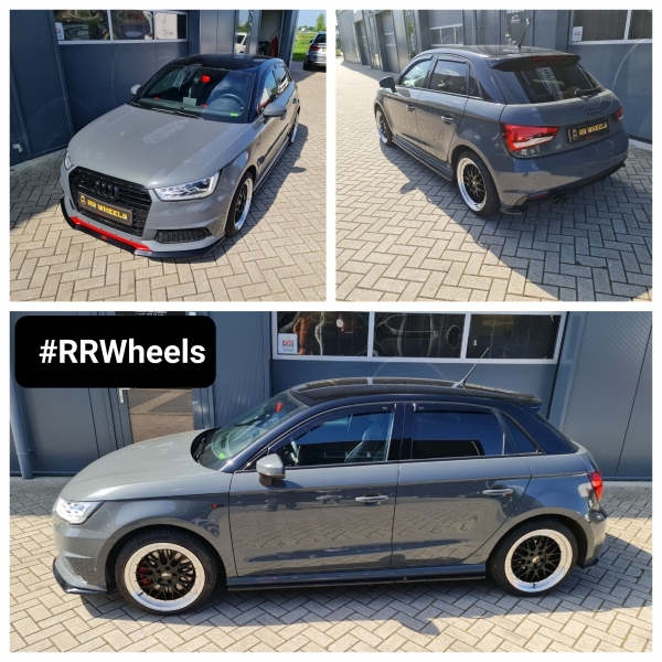 Audi A1 rondom voorzien van nieuwe 17 inch Japan Racing JR23 in 8J ET35 inclusief Michelin banden in 215 40 17!