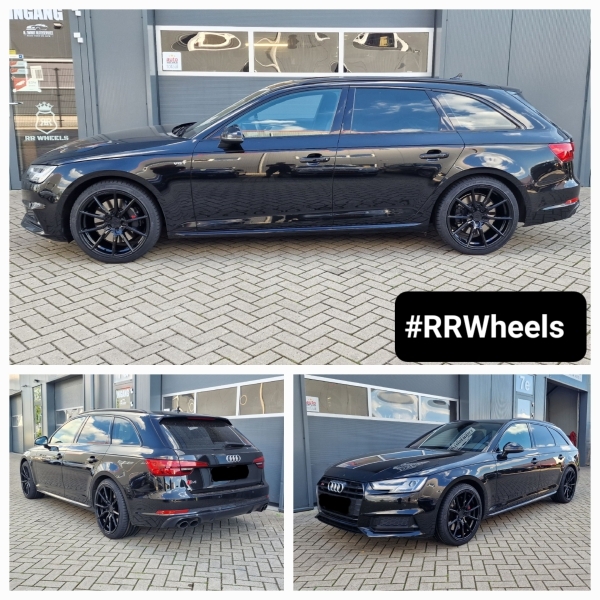 Audi S4 V6T voorzien van een nieuwe Concaver set velgen in type CVR4 Platinum Black 9J ET35 19 inch 5x112 inclusief nieuwe 245 35 19 Kumho banden!