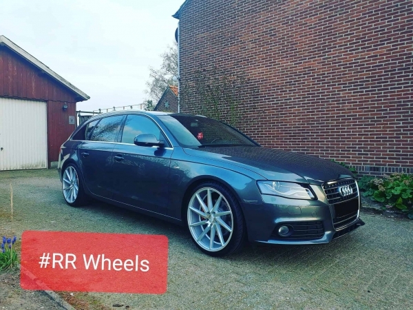Audi A4 voorzien van 20 inch 9.0J ET45 Forzza wheels.