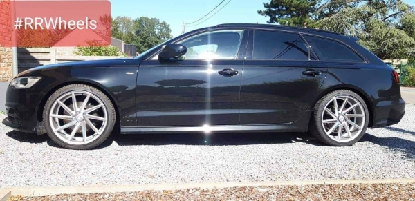 Audi A6 voorzien van 20 inch 5Ã—112 8.5J ET35 velgen met nieuwe Pirelliâ€™s 255 35 20.