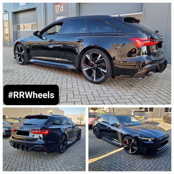  Deze nieuwe Audi RS6 C8 hebben wij voorzien van een Ingo Noak Bodykit. We hebben een Front Splitter, Side Skirts, Diffuser en zijflappen aan de achterkant toegevoegd, allemaal inclusief vleugels! Zeer agressieve look voor deze auto!