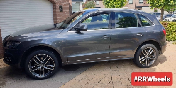 This Audi Q5 with new 20 inch exclusive concepts Audi RS6 designs and new Pirelli tires 255 45 20.