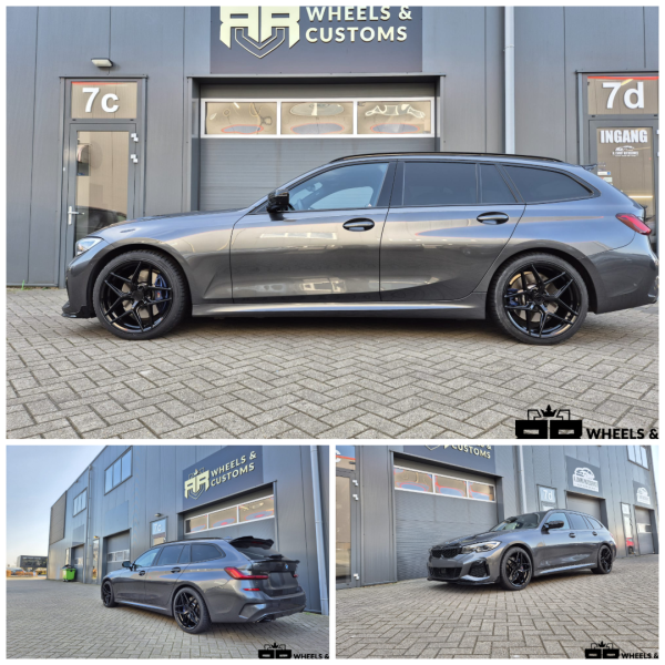 BMW M340i voorzien van Concaver CVR2 Platinum Black ET: 25 / 40â  PCD: 5x112â  19 Inch â  J : 8.5 / 9.5 +â  225 40 19 / 255 35 19 Hankook Evo 3â 