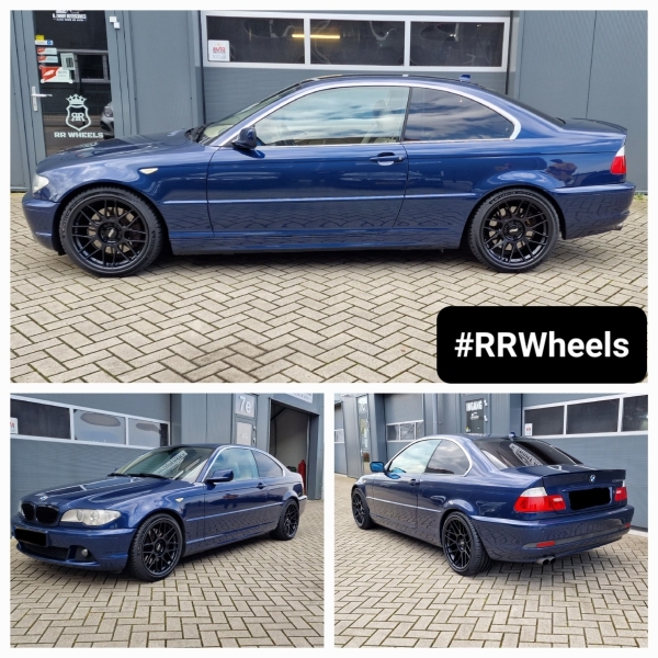 Deze BMW 3 Serie E46 Coupe 330i hebben wij voorzien van 18 inch 5x120 Apex velgen model ARC-8 Satin Black in 8.5j ET35 en 9.5J ET35 inclusief nieuwe Michelin Pilot Sport 5 banden in 225 40 18 en 255 35 18!