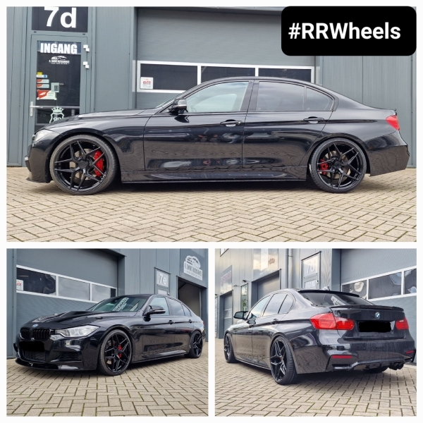 BMW 3 serie F30 voorzien van 20 inch Concaver CVR2 Platinum Black wielen in 8.5J ET30 en 9.5J ET40 inclusief 225 35 20 en 255 30 20 Vredestein banden!