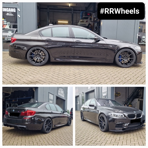 BMW F10 M5 Competition hebben wij voorzien van nieuwe 20 inch Concaver wielen type CVR4 in 9J ET25 en 10.5J ET35 inclusief nieuwe Hankook Evo3 banden in 265 35 20 en 295 30 20! â  â 