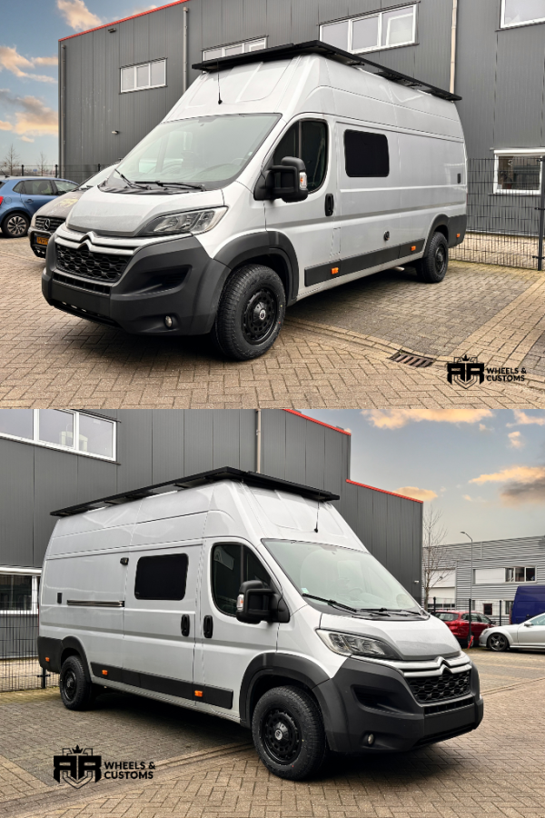Overland 1400 17 inch 5x130  8.5J ET 45 Matt Blackâ  PCD : 5X130â  ET: 45â  Inch 17â  J : 8.5â  â  4x Falken Wildpeak A/T3WA 245/65 R17 111H XLâ€Š 3PMSFâ  â 