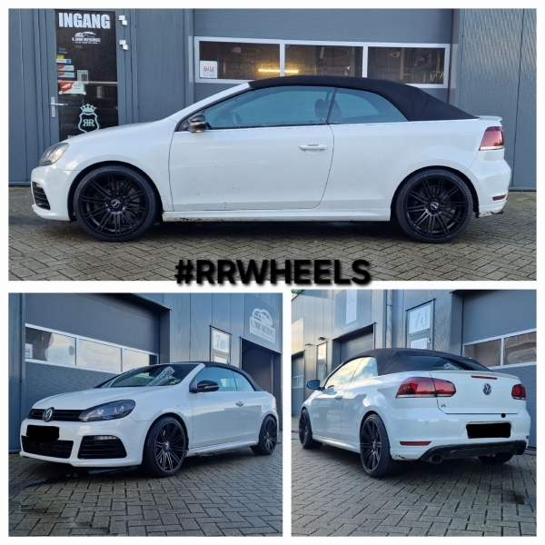 Deze Volkswagen Golf 6 Cabrio hebben wij voorzien van 19 inch Starco Wheels Canada in 5x112 8.5J ET45 inclusief nieuwe 225 35 19 Nexen banden!