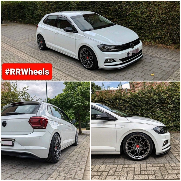 Volkswagen Polo MK6 met nieuwe 18 inch XVR Velgen 5x100 8J ET35.
