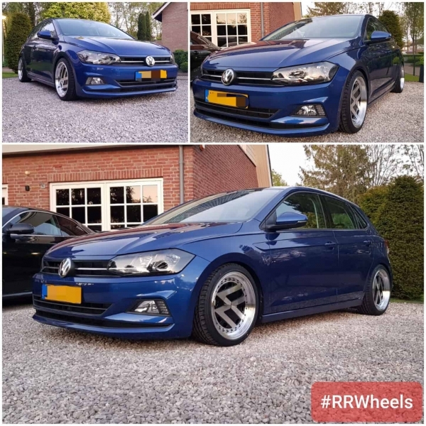 Gloeid nieuwe VW Polo voorzien van nieuwe 17 inch JF Luxury VW Logoâ€™s! 7.5J ET30 rondom.