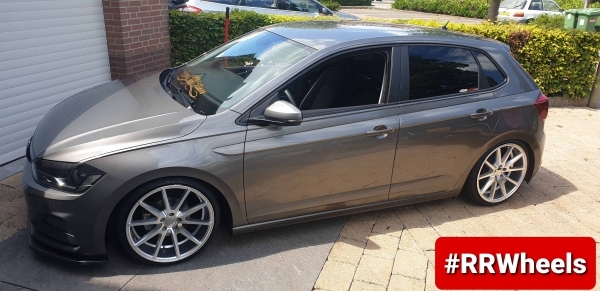 Volkswagen Polo MK6 with new 18 inch JF Luxury wheels 8J ET35 including Nankang 205 35 18!