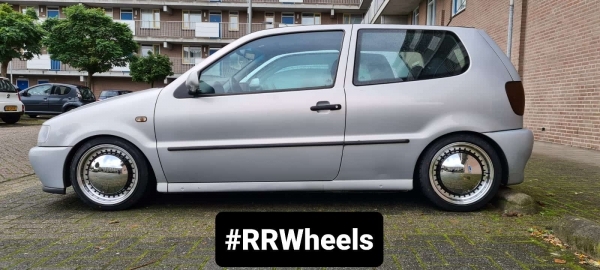 Volkswagen Polo MK3 voorzien van 15 inch Presidential wheels in 6.5J ET30 met 165 50 15 banden.