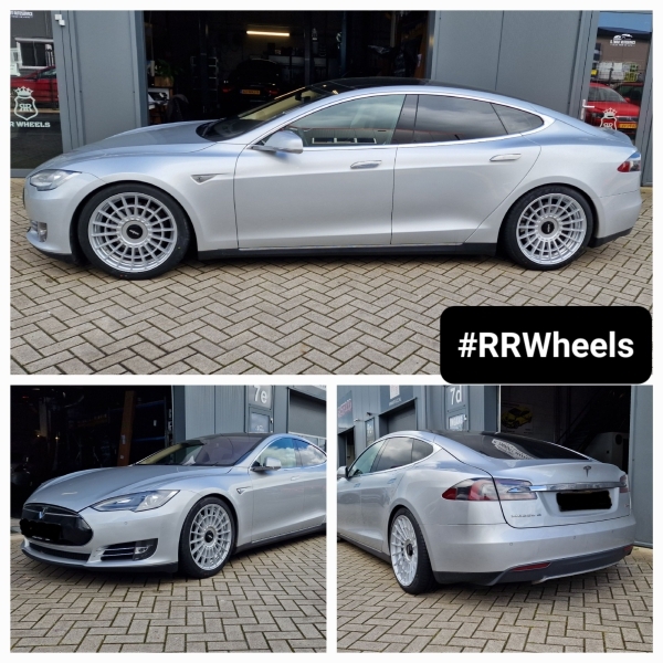 Deze Tesla Model S hebben wij voorzien van nieuwe Rotiform LAS-R velgen in 20 inch 5x120 8.5j ET35 en 10J ET40 inclusief nieuwe Maxxis Victra banden in 245 40 20 en 275 35 20!